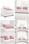 Velvet Textured Light Dusty Rose Throw Pillow Cover (1 Piece) - 7
