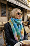 Benjamins Design Thick Fringed Ultra Premium Angora Texture Pinterest Scarf (220 X 40 cm) - 2