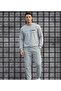 Gray Balance Yazlılı Oversized Tracksuit Set
