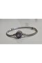 Steel Zircon Stone Inlaid Charm Wearable Bracelet - 2