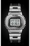 1456 Retro Style Silver Color Digital Men's Wrist Watch - 4
