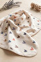 Heart Printed Double Layer Combed Cotton Newborn and Multi-Purpose 100% Cotton Baby Blanket - 4
