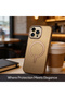 iPhone 15 Pro Leather Case, MagSafe, Slim Fit, Durable, Metal Buttons, Desert Titanium - 5