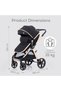 3in1 Travel Prime Stroller - Black - 8