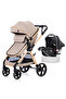 Travel System with 3in1 Prime Stroller, Adaptor and Infant Car Seat - Beige