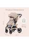 3in1 Travel Prime Stroller - Beige - 8