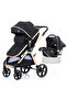 Travel System with 3in1 Prime Stroller, Adaptor and Infant Car Seat - Black