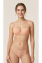 Padded Push up Supported Lace Women's Bra Set Salmon