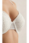 Padded Push up Supported Lace White Women's Bra Set - 3