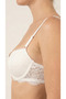 Padded Push up Supported Lace White Women's Bra Set - 4