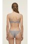 Padded Push up Supported Lace Women's Bra Set Gray - 2