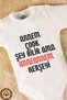 Unisex 100% Organic Cotton Mom Knows a Lot but Grandma Knows Everything Printed Baby Bodysuit - 2
