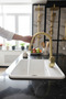 Antique Gold Vogue Design Spiral Kitchen Faucet Sink Faucet - 2