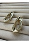 Wave Form Gold Color Earrings – Stylish and Nickel Free - 3