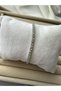 Elegant Stone Detailed Silver Color Women's Bracelet |   Sparkling Stylish Waterway Design" - 2
