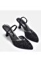 Large number evening slippers with stones 41-42-43-44-black - 2