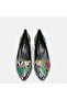 Thick heel shoes, colorful snake - 3
