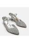 LARGE SIZE Slippers SLIPPERS WITH STONES 41-42-43-44 - SILVER - 2