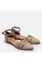 LARGE SIZE WOMEN'S SHOES 41-42-43-44 - BEIGE Suede - 2