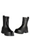 Large Size Women's Boots 41-42-43-44 Black Genuine Leather - 6