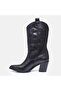 LARGE NUMBER WOMEN'S COWBOY BOOTS 41-42-43-44-45-BLACK - 5