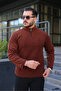 Men's Mock Neck Zippered Thin Underwear Fleece Sweatshirt - Ultra Soft and Lightweight Cold-Proof Thin - 3