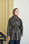 Women's Wrists Look Plaid Trench Coat Brown - 6