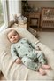 Ribbed Cotton, White Teddy Bear Patterned Baby Romper – 9 Months - 7