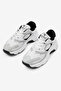 Women's White Gray Comfortable Fit High Sole Lace-Up Sneakers - 4