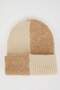 Women's Woven Label Wool Acrylic Knitwear Beanie A5632Ax23Wn - 4