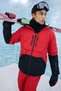 Waterproof Regular Fit Hooded Zippered Ski Jacket with Pockets F3796Ax25Wn - 3