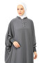ملاءة سرير لحفلات الزفاف من Sultanbaş، مقبض عباية Cilbab Khimar، ياقة مطاطية، حجاب Ferace Medine Silk - 5