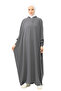 ملاءة سرير لحفلات الزفاف من Sultanbaş، مقبض عباية Cilbab Khimar، ياقة مطاطية، حجاب Ferace Medine Silk - 7