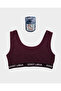 - Maroon Sports Bralet Burgundy - 2