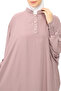 ملاءة سرير لحفلات الزفاف من Sultanbaş، مقبض عباية Cilbab Khimar، ياقة مطاطية، حجاب Ferace Medine Silk - 5