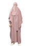 ملاءة سرير لحفلات الزفاف من Sultanbaş، مقبض عباية Cilbab Khimar، ياقة مطاطية، حجاب Ferace Medine Silk
