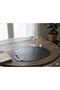 4-Piece Double-Sided Leather American Service Runner (Patterned Black-Black) - 3