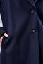 Rosalia Navy Blue Regular Fit Double-Breasted Cashmere Coat - 6