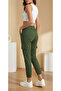 Women's Pocketed Lace-Up Elastic Tight-Legged Comfortable Sweatpants, Trousers - 4