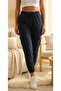 Women's Pocketed Lace-Up Elastic Tight-Legged Comfortable Sweatpants, Trousers - 3