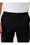 High Waist Cotton Black Chino Pants - 2