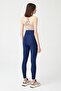 Navy Blue Cross Waist Detailed Tights Envelope - 3