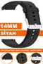 14mm Fossil-Welder-Casio-Seiko-Omega-Armani Watch Compatible Silicone Watch Band Strap A7214Mm