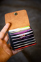 Genuine Leather Card Holder Wallet with Accordion Compartment Unisex - 4