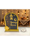 High-quality Ramadan calendar made of wood and acrylic, gold and black, with a Ramadan theme. - 2