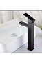 Bowl Sink Mixer Black Sink Faucet Matte Black Square Bowl Mixer - 4