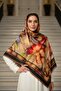 - Luma Abstract Patterned Shawl - Red