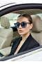 Berlin Square Rectangular Smoked Blue Bone Men's Women's Unisex Uv400 Protected Sunglasses - 6