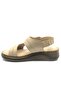 Poni Genuine Leather Comfort Orthopedic Women's Sandals Beige - 3