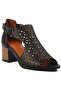 Cabir Genuine Leather Comfort Orthopedic Women's Sandals Black - 2
